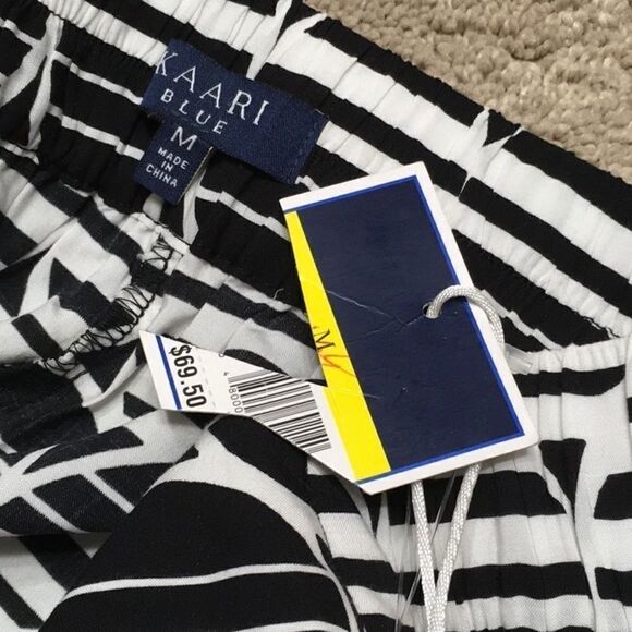 Comfy high waisted stretch border pant. NWT - Picture 5 of 7